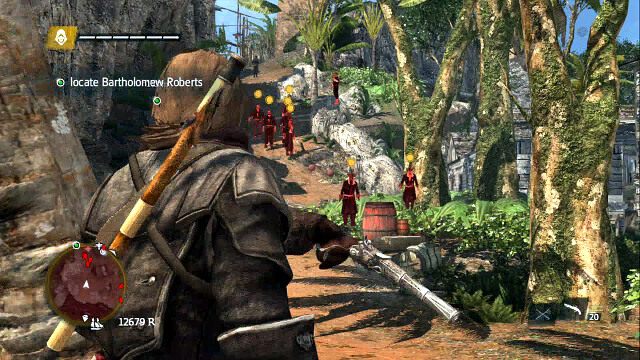 ZADANIE OPCJONALNE - zabij ośmiu strażników niszcząc beczki z prochem - 02 - Royal Misfortune | Sekwencja 12 | Solucja Assassins Creed IV Black Flag - Assassins Creed IV: Black Flag - poradnik do gry