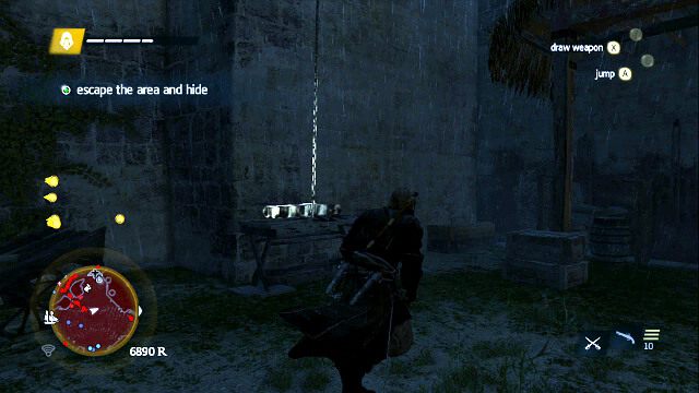 Po filmiku przez bramę wbiegnie tłum żołnierzy - 03 - Tainted Blood | Sekwencja 12 | Solucja Assassins Creed IV Black Flag - Assassins Creed IV: Black Flag - poradnik do gry