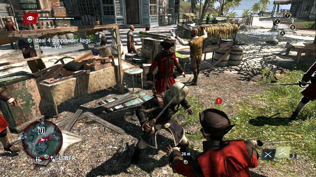Zabij czterech strażników jedną serią - 02 - The Gunpowder Plot | Sekwencja 7 | Solucja Assassins Creed IV Black Flag - Assassins Creed IV: Black Flag - poradnik do gry