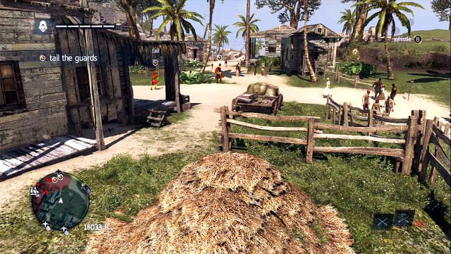 Przed ostatnim domem skręć w prawo by wyjść z terenu zamkniętego - 03 - Commodore Eighty-Sixed | Sekwencja 7 | Assassins Creed IV Black Flag - Assassins Creed IV: Black Flag - poradnik do gry
