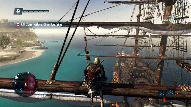Przejdź na środkowy maszt - 03 - Commodore Eighty-Sixed | Sekwencja 7 | Assassins Creed IV Black Flag - Assassins Creed IV: Black Flag - poradnik do gry