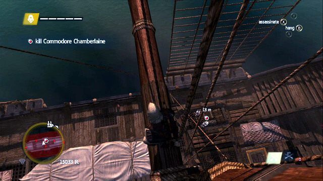 Gdy Chamberlain będzie przechodził w pobliżu skocz i go zabij - 03 - Commodore Eighty-Sixed | Sekwencja 7 | Assassins Creed IV Black Flag - Assassins Creed IV: Black Flag - poradnik do gry