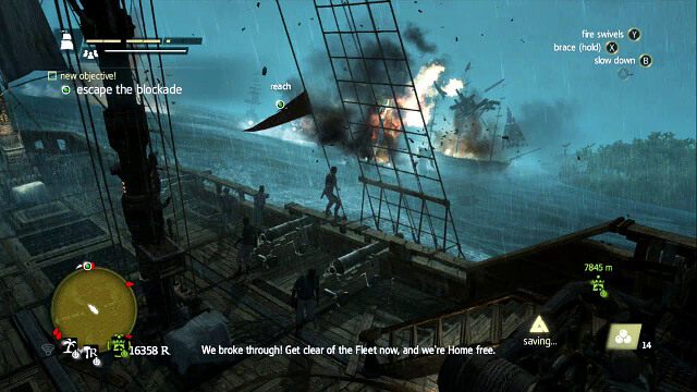 Trzymaj się z dala w momencie wybuchu - 04 - The Fireship | Sekwencja 7 | Solucja Assassins Creed IV Black Flag - Assassins Creed IV: Black Flag - poradnik do gry