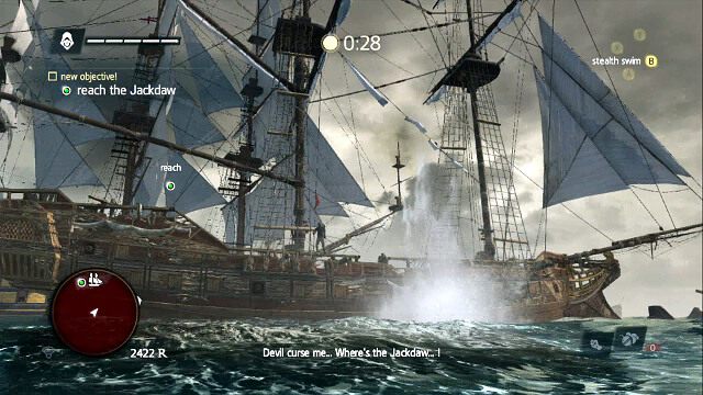 Wróć na statek i ucieknij z terenu - 01 - Do not Go Gently... | Sekwencja 8 | Solucja Assassins Creed IV Black Flag - Assassins Creed IV: Black Flag - poradnik do gry