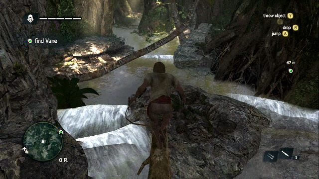 Przeskakuj między drzewami unikając wody - 03 - Marooned | Sekwencja 8 | Solucja Assassins Creed IV Black Flag - Assassins Creed IV: Black Flag - poradnik do gry