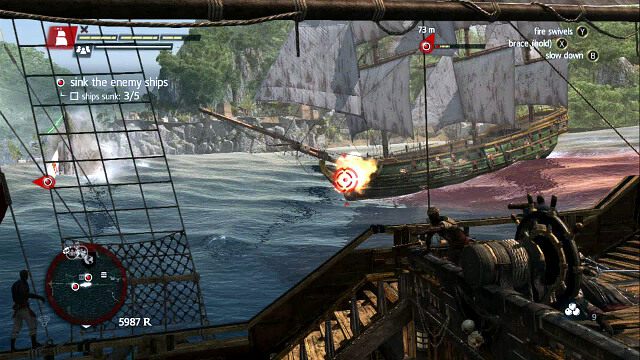 Zniszcz wrogie statki - 02 - Trust Is Earned | Sekwencja 9 | Solucja Assassins Creed IV Black Flag - Assassins Creed IV: Black Flag - poradnik do gry