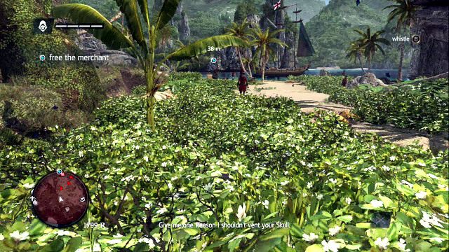 Zieleń sprawia, że jesteś niewidzialny dla przeciwników - 01 - Edward Kenway | Sekwencja 1 | Solucja Assassins Creed IV Black Flag - Assassins Creed IV: Black Flag - poradnik do gry