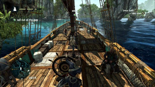 Zwalniając statek zwiększasz jego manewrowość - 01 - Edward Kenway | Sekwencja 1 | Solucja Assassins Creed IV Black Flag - Assassins Creed IV: Black Flag - poradnik do gry