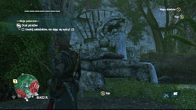 Skarb znajduje się na Misteriosie, kawałek na północ od największych ruin - Ambergis Key | Mapy skarbów | Assassins Creed IV Black Flag - Assassins Creed IV: Black Flag - poradnik do gry