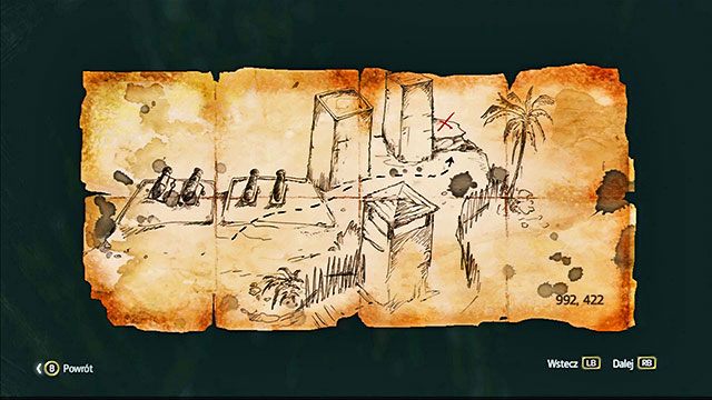Mapa znajduje się we wschodniej części strefy zastrzeżonej, w zagłębieniu - Anotto Bay | Mapy skarbów | Assassins Creed IV Black Flag - Assassins Creed IV: Black Flag - poradnik do gry