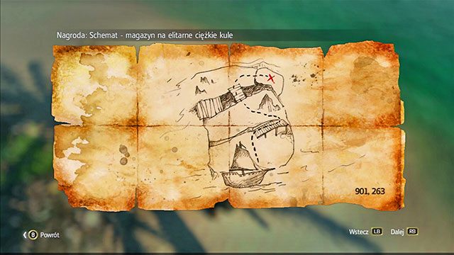 Mapa znajduje się w północno-wschodniej części lokacji, tuż obok skrzyni - Cayman Sound | Mapy skarbów | Assassins Creed IV Black Flag - Assassins Creed IV: Black Flag - poradnik do gry