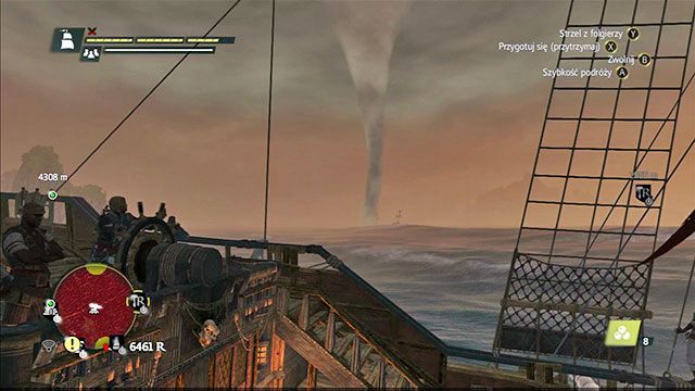 Trąba morska mijana w bezpiecznej odległości. - Zdarzenia losowe w Assassins Creed IV Black Flag - Assassins Creed IV: Black Flag - poradnik do gry