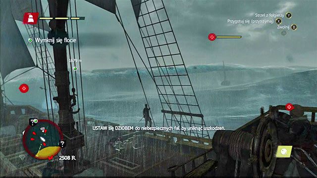 Wbrew temu, co sugeruje mapa, niebezpieczna fala nie dotyczy tylko miejsca, gdzie znajduje się znacznik - Zdarzenia losowe w Assassins Creed IV Black Flag - Assassins Creed IV: Black Flag - poradnik do gry