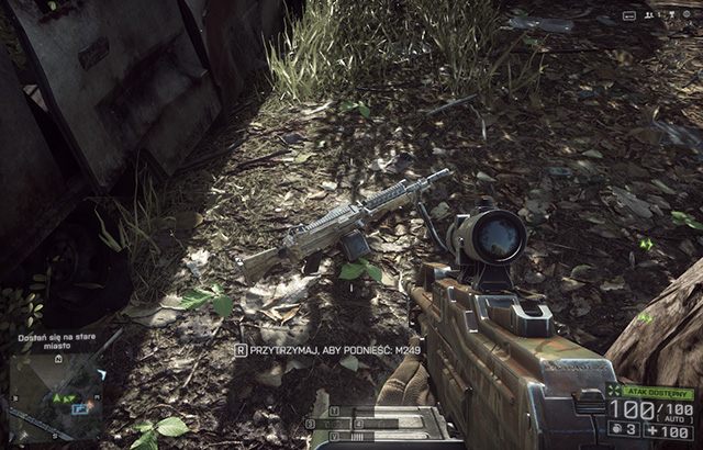 W tym samym miejscu, w którym znajduje się przeciwnik wspomniany wyżej, znajduje się kolejna broń - 6 - Tashgar (Bronie) | Ukryte nieśmiertelniki i bronie w Battlefield 4 - Battlefield 4 - poradnik do gry