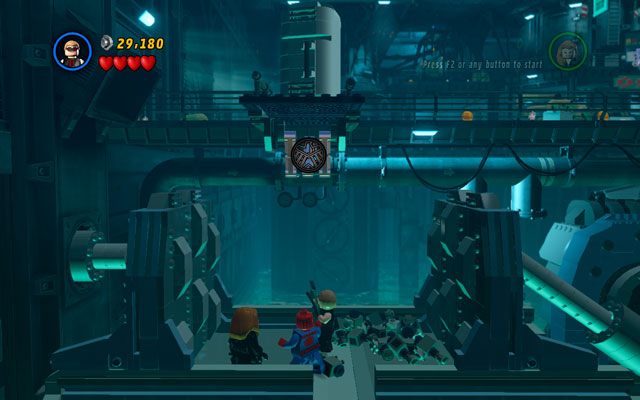 W nowej lokacji nie musisz się spieszyć - mimo pozorów nie zostaniesz zmiażdżony - Exploratory Laboratory | Opis przejścia LEGO Marvel Super Heroes - LEGO Marvel Super Heroes - poradnik do gry