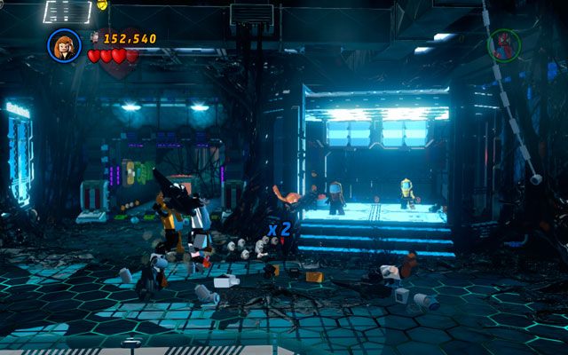 Kiedy pojawi się Venom, skręć w lewo i wróć do jednej z poprzednich sal - Exploratory Laboratory | Opis przejścia LEGO Marvel Super Heroes - LEGO Marvel Super Heroes - poradnik do gry