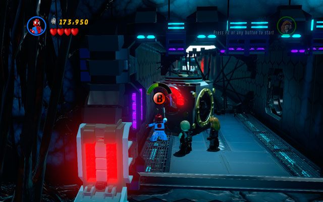 Przejdź do korytarza naprzeciwko i zniszcz wszystko, co w nim znajdziesz - Exploratory Laboratory | Opis przejścia LEGO Marvel Super Heroes - LEGO Marvel Super Heroes - poradnik do gry