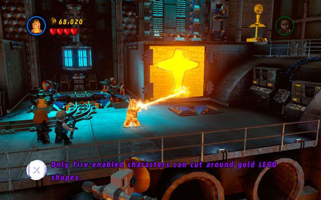 W nowej lokacji czeka Cię spotkanie z Ludzką Pochodnią, który dołączy do drużyny - Red Head Detention | Opis przejścia LEGO Marvel Super Heroes - LEGO Marvel Super Heroes - poradnik do gry