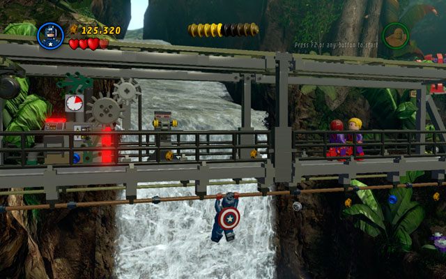 Idź przed siebie, dopóki nie dotrzesz do strzeżonego mostu - Rapturous Rise | Opis przejścia LEGO Marvel Super Heroes - LEGO Marvel Super Heroes - poradnik do gry