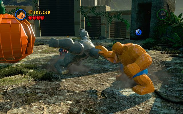 Gdy wróg będzie oszołomiony, podejdź do niego Stworem i zadaj cios - Rapturous Rise | Opis przejścia LEGO Marvel Super Heroes - LEGO Marvel Super Heroes - poradnik do gry