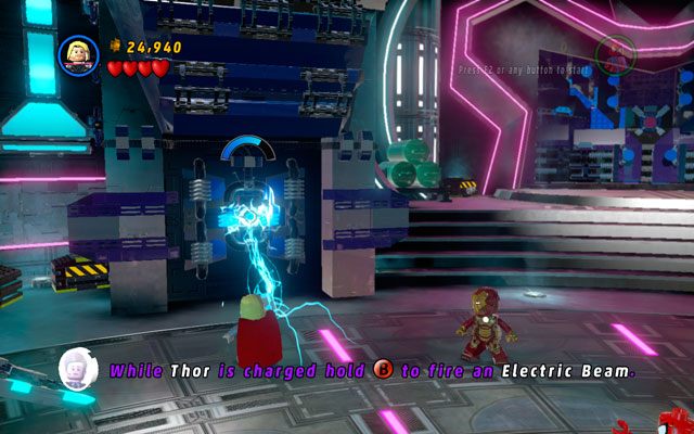Skręć w lewo i odszukaj identyczną, srebrną ścianę - Magnetic Personality | Opis przejścia LEGO Marvel Super Heroes - LEGO Marvel Super Heroes - poradnik do gry