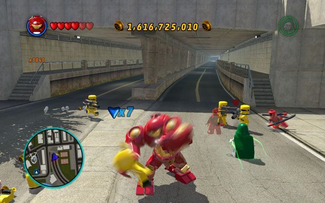 Kiedy ją wykonasz, w innej części miasta odblokowane zostanie zadanie dotyczące helikoptera Deadpoola (mapa pojazdów [40]) - Przejście gry na 100% | Sekrety, przedmioty do znalezienia, pojazdy - LEGO Marvel Super Heroes - poradnik do gry