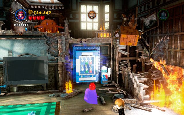 Skręć w prawo i podejdź do maszyny z napojami - Juggernauts and Crosses | Zestawy MiniKit w LEGO Marvel Super Heroes - LEGO Marvel Super Heroes - poradnik do gry