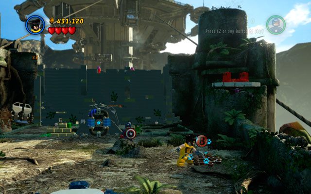 Do trzeciego kopca dotrzesz po przebiciu się przez ścianę - Rapturous Rise | Zestawy MiniKit w LEGO Marvel Super Heroes - LEGO Marvel Super Heroes - poradnik do gry