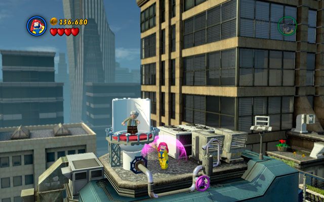 Użyj telekinetycznych mocy Jean aby obrócić zawór - Kampania | Stan Lee w opałach | LEGO Marvel Super Heroes - LEGO Marvel Super Heroes - poradnik do gry