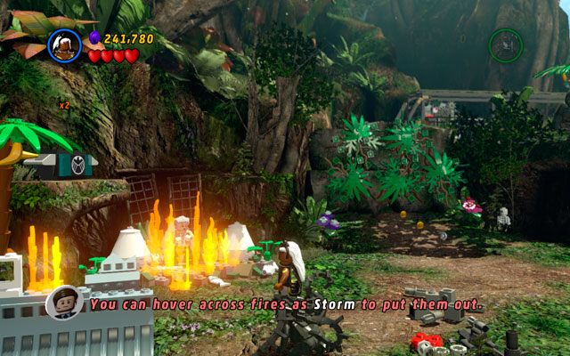 Stana Lee znajdziesz w lokacji z samolotem - biedaczek został uwięziony pomiędzy płomieniami i jajami dinozaurów - Kampania | Stan Lee w opałach | LEGO Marvel Super Heroes - LEGO Marvel Super Heroes - poradnik do gry
