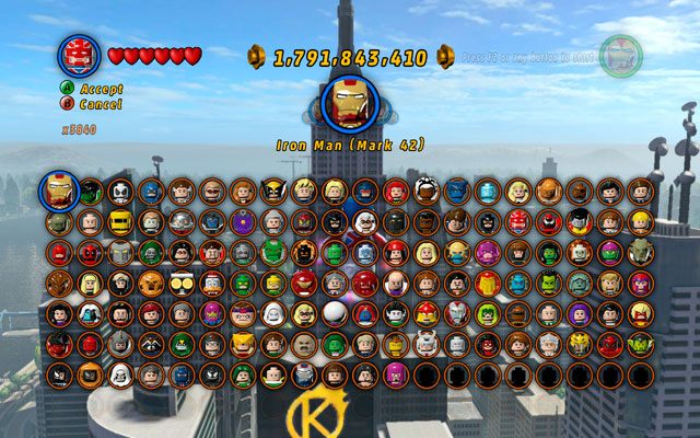 W grze znajduje się 152 postaci do odblokowania - Postacie | Mapy | LEGO Marvel Super Heroes - LEGO Marvel Super Heroes - poradnik do gry