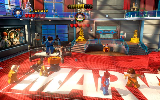 Skręć w lewo, ponownie bawiąc się w budowniczego i tworząc niewielką pompę - Nuff Said | Bonusowe misje Deadpoola | LEGO Marvel Super Heroes - LEGO Marvel Super Heroes - poradnik do gry