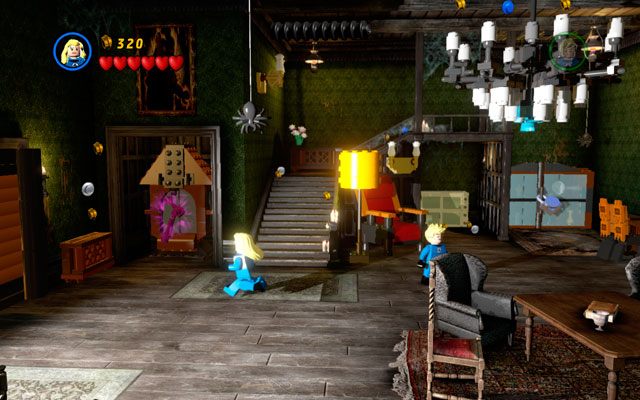 Podejdź do zegara po lewej jako Niewidzialna Kobieta, dwukrotnie pociągając za wskazówki - Stranger Danger | Bonusowe misje Deadpoola | LEGO Marvel Super Heroes - LEGO Marvel Super Heroes - poradnik do gry