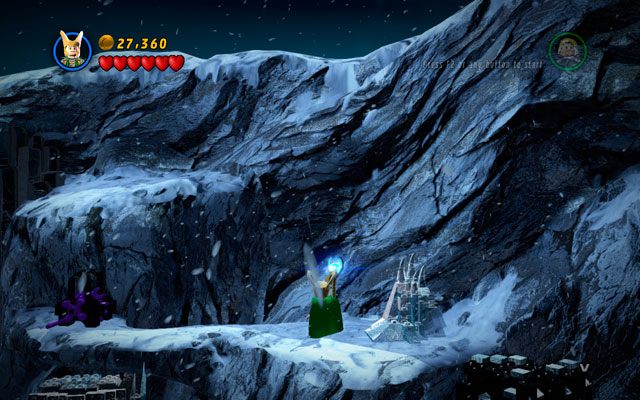 Stojąc na skarpie, przesuń Lokim kołowrót po lewej - Bro-tunheim | Bonusowe misje Deadpoola | LEGO Marvel Super Heroes - LEGO Marvel Super Heroes - poradnik do gry