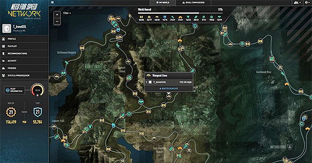 Need for speed rivals карта