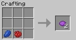 Fioletowy barwnik uzyskasz z kamienia Lapisu i czerwonego barwnika - Minecraft: Barwniki - schematy, crafting - Minecraft - poradnik do gry