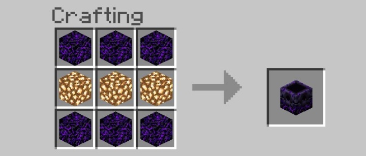 Respawn Anchor możesz stworzyć wykorzystując 6 Crying Obsidian i 3 Glowstone - Minecraft: Kotwica odrodzenia - Nether Update - Minecraft - poradnik do gry