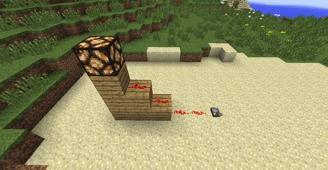 Redstone na schodkach - Minecraft: Układy redstoneowe - podstawowe - Minecraft - poradnik do gry