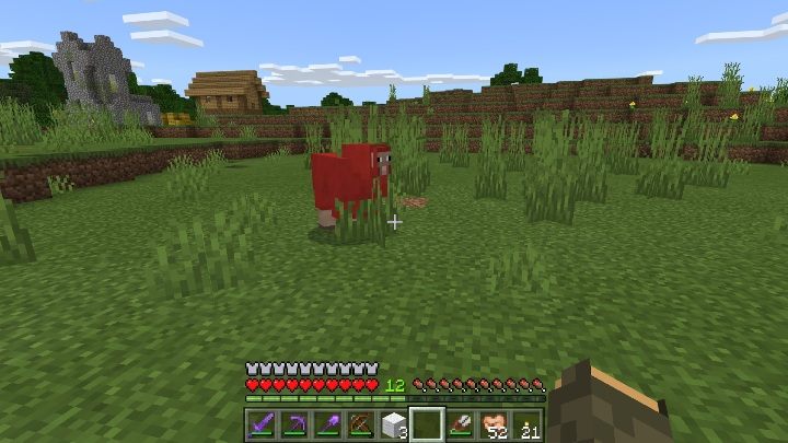 Możesz również zafarbować wełnę bezpośrednio na owcy, ale sam przyznasz, że ten sposób jest ciut brutalny - Minecraft: Wełna - jak farbować? - Minecraft - poradnik do gry