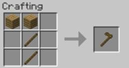 Motyka jest wymagana, gdy gracz chce przygotować grunt pod uprawę - Minecraft: Broń, zbroja, narzędzia - schematy, crafting - Minecraft - poradnik do gry