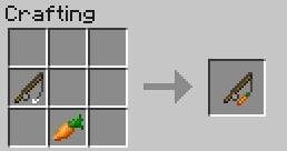Owa kombinacja ma zastosowanie przy kierowaniu świnią - Minecraft: Broń, zbroja, narzędzia - schematy, crafting - Minecraft - poradnik do gry