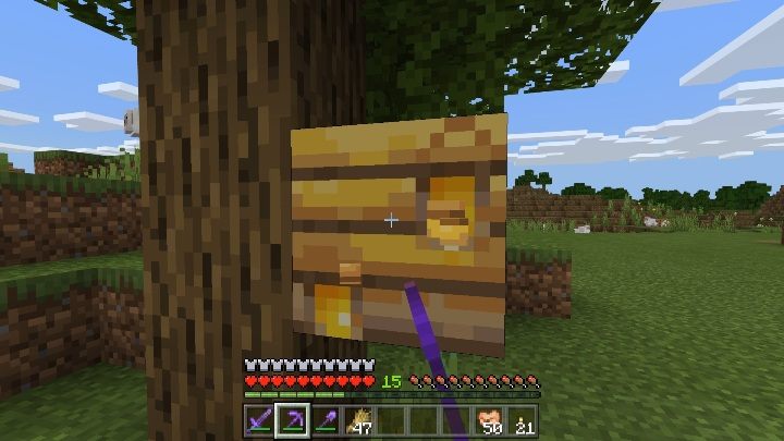 Pszczoły zaatakują Cię, jeśli zniszczysz im gniazdo - Minecraft: Pszczoły - Minecraft - poradnik do gry