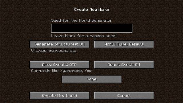 Dodatkowe opcje tworzenia świata - Minecraft: Tworzenie świata, porady - Minecraft - poradnik do gry