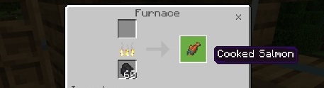 Upieczony łosoś to usmażona ryba, która możesz złowić - Minecraft: Żywność - schematy, crafting - Minecraft - poradnik do gry