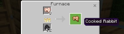 Pieczony królik to usmażony kawałek mięsa z królika - Minecraft: Żywność - schematy, crafting - Minecraft - poradnik do gry