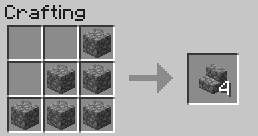 Schody zbudowane w ten sposób mają wysokość jednego bloku i nie trzeba po nich wskakiwać - Minecraft: Elementy konstrukcyjne, wyposażenie - shcematy, crafting - Minecraft - poradnik do gry