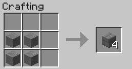 W podobny sposób można uzyskać niektóre inne bloki dekoracyjne (np - Minecraft: Elementy konstrukcyjne, wyposażenie - shcematy, crafting - Minecraft - poradnik do gry