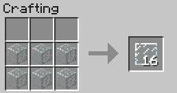 Szyby można używać zamiast pełnych bloków szkła - Minecraft: Elementy konstrukcyjne, wyposażenie - shcematy, crafting - Minecraft - poradnik do gry