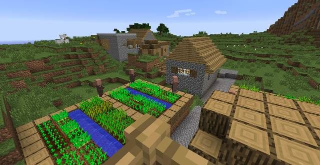 Wioska - Minecraft: Wymiana - jak, gdzie, z kim? NPC - Minecraft - poradnik do gry