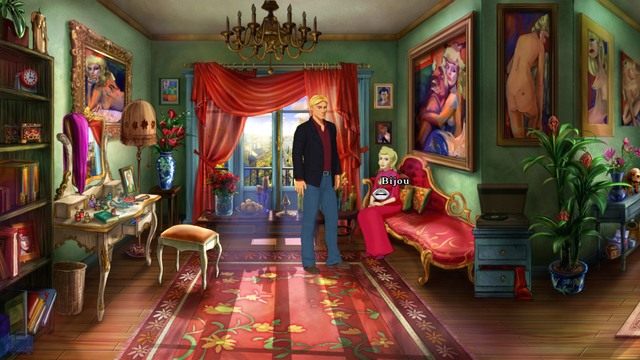 Starsza Pani powie Ci, że możesz ją odwiedzać, kiedy tylko masz ochotę. - George - Gallery, Henris Apartement, Vera Security | Paryż - Broken Sword: The Serpents Curse - poradnik do gry